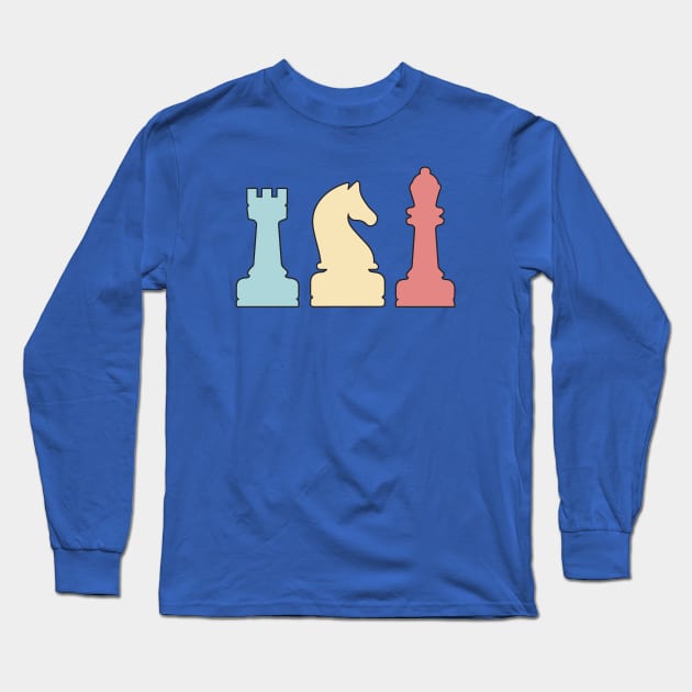 Chess pieces Long Sleeve T-Shirt by annacush